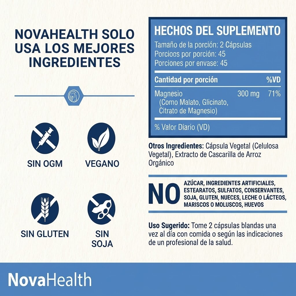 Complejo de Magnesio triple - NovaHealth®