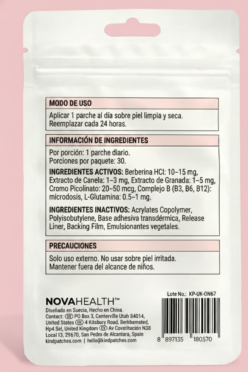 Parches adelgazantes naturales.